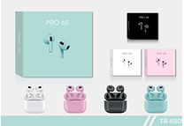 AUDÍFONOS INALÁMBRICOS PRO 6S (IMITACIÓN) MOD #TR-6005🎧 🎶