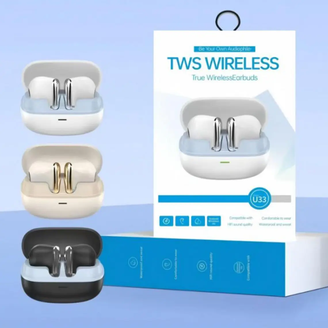 AUDÍFONOS TWS U33 MOD# TR-6063 1