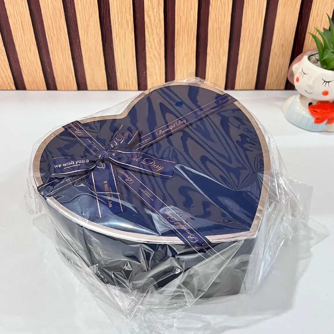JUEGO DE CAJAS TRÍO DISELO CORAZÓN CON MOÑO MOD #MYLH-16149 3