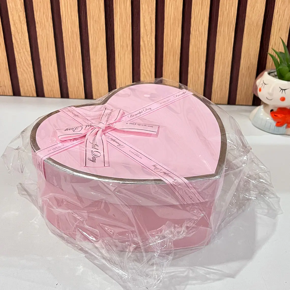 JUEGO DE CAJAS TRÍO DISELO CORAZÓN CON MOÑO MOD #MYLH-16149 6
