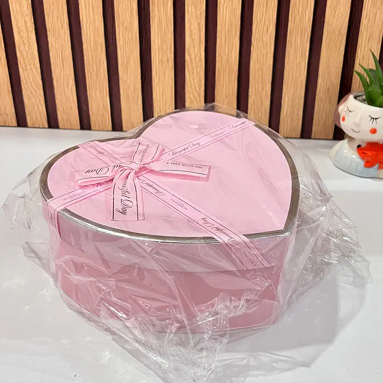 JUEGO DE CAJAS TRÍO DISELO CORAZÓN CON MOÑO MOD #MYLH-16149 6