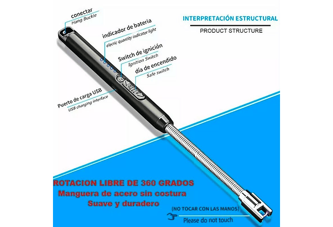 ENCENDEDOR ELÉCTRICO XINMI (AL AZAR) MOD# RYL-2001