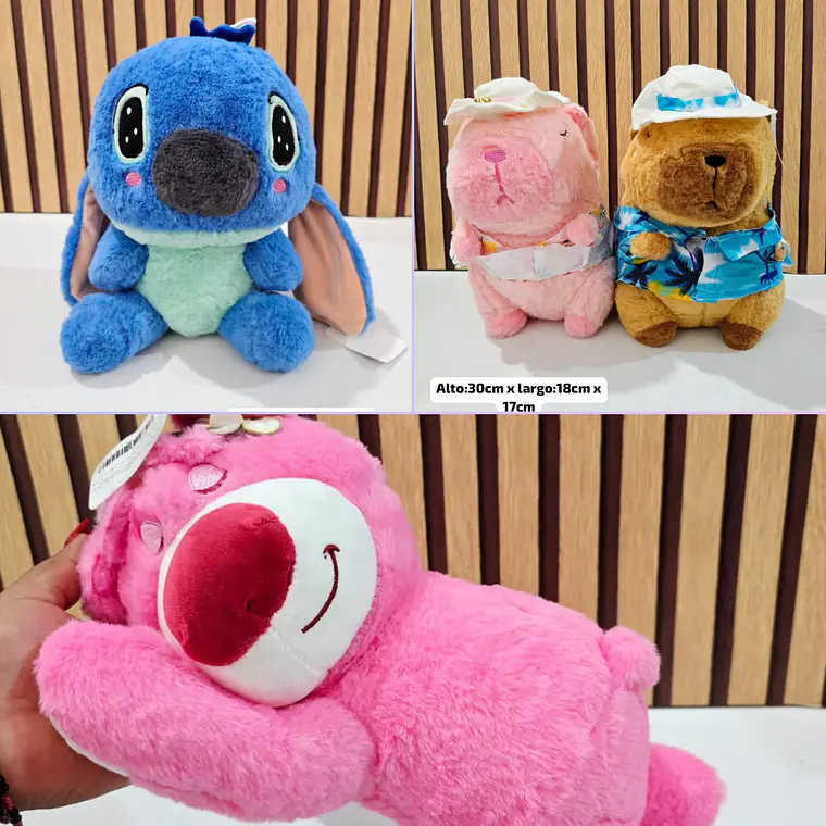 PELUCHES VARIOS DISEÑOS MOD# WB111-2, 14, 4 3
