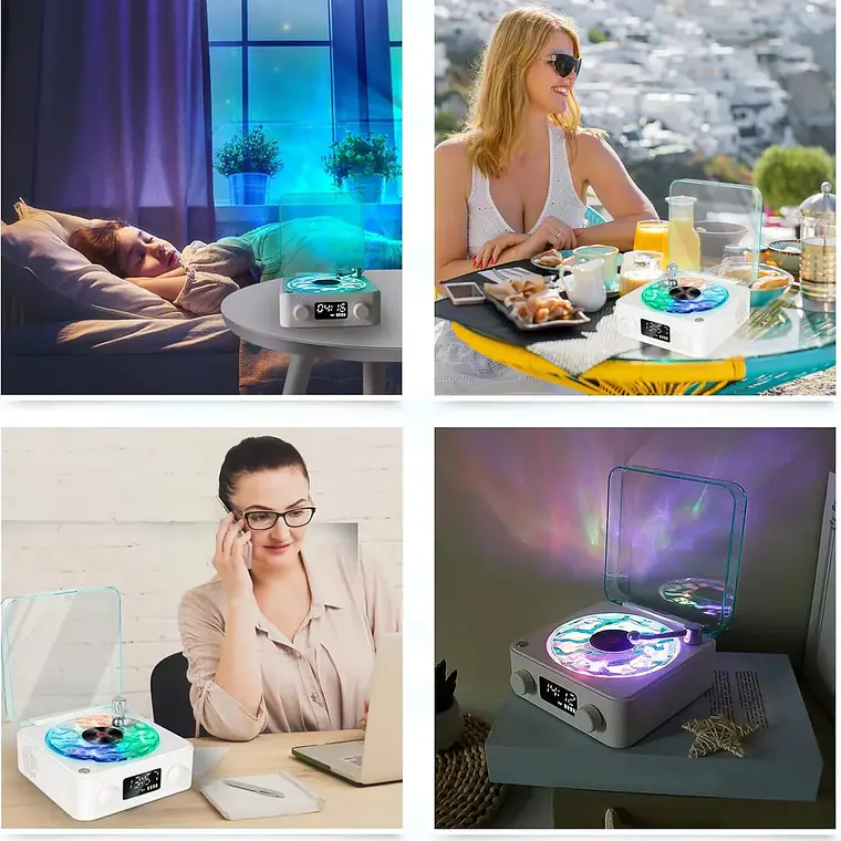 BOCINA PROYECTOR CON BLUETOOTH WAVES MOD# D-21576 5