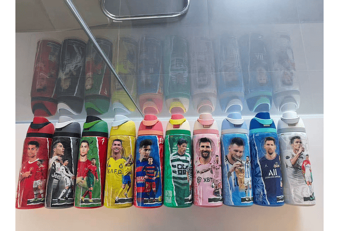 TERMO FREESIP OWALA DISEÑO CRISTIANO Y MESSI DE 1000ML MOD# LML-066 ⚽