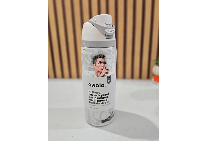 TERMO FREESIP OWALA DISEÑO CRISTIANO Y MESSI DE 1000ML MOD# LML-066 ⚽