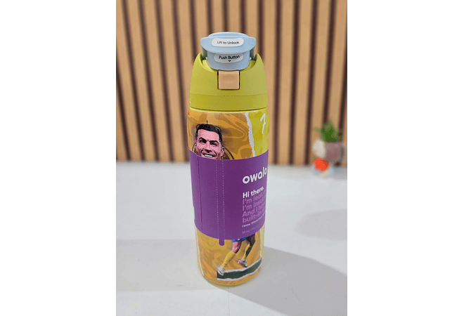 TERMO FREESIP OWALA DISEÑO CRISTIANO Y MESSI DE 1000ML MOD# LML-066 ⚽