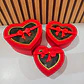 SET DE 3 CAJITAS EN FORMA DE CORAZÓN CON MOÑO PARA REGALO MOD# MYLH-16156 💝🎁 - Miniatura 3