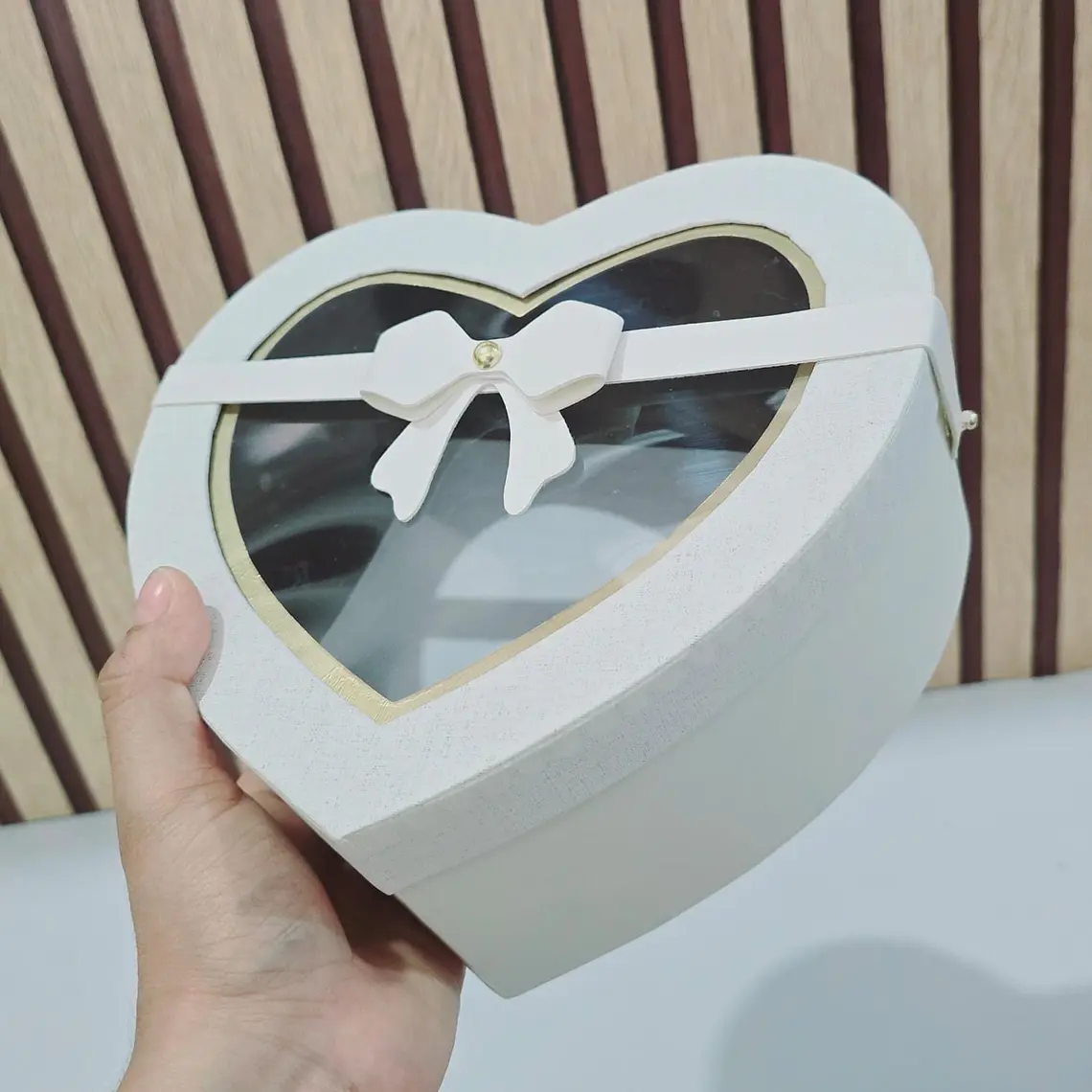 SET DE 3 CAJITAS EN FORMA DE CORAZÓN CON MOÑO PARA REGALO MOD# MYLH-16156 💝🎁 5