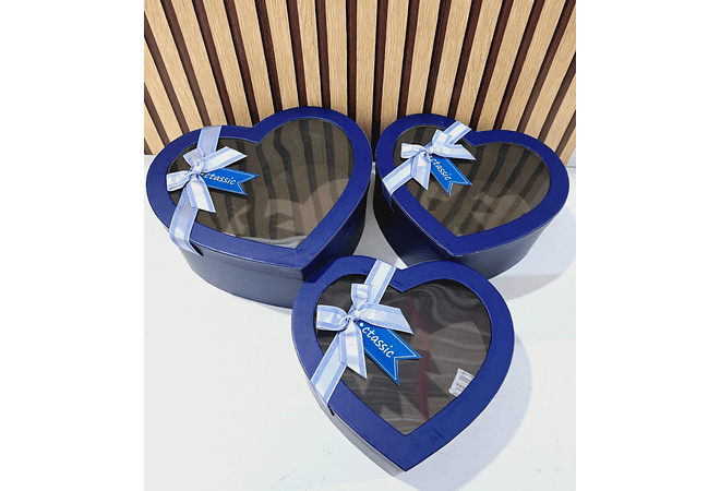 SET DE 3 CAJAS GRANDES PARA REGALO EN FORMA DE CORAZÓN MOD# MYLH-16175  ❤️🎁