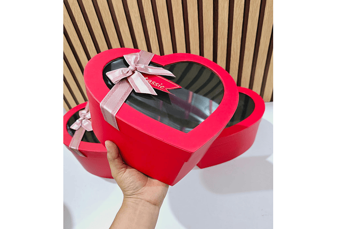 SET DE 3 CAJAS GRANDES PARA REGALO EN FORMA DE CORAZÓN MOD# MYLH-16175  ❤️🎁