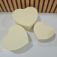 SET DE 3 CAJAS EN FORMA DE CORAZÓN PARA REGALO COLORES LISOS MOD# MYLH-16143🎁🎉 - Miniatura 8