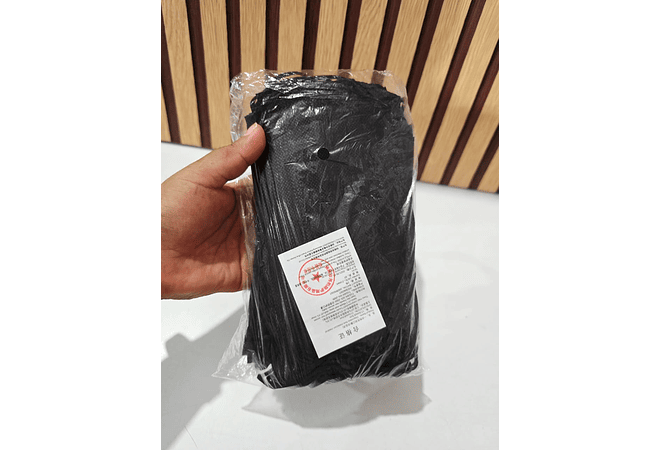 CAJITA CON 50 CUBREBOCAS NEGROS PARA ADULTO