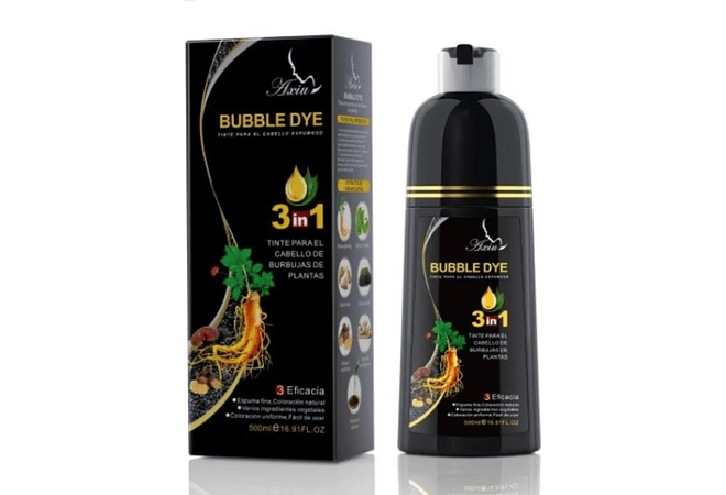 TINTE PARA CABELLO ESPUMOSO DE 500ML "BUBBLE BYE MOD# GRFOO20X (nuevos colores)