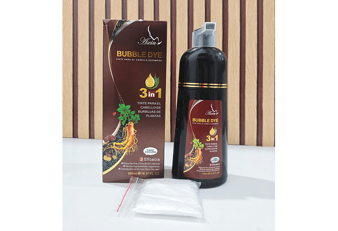 TINTE PARA CABELLO ESPUMOSO DE 500ML "BUBBLE BYE MOD# GRFOO20X (nuevos colores)