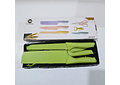 SET DE CUCHILLOS + TIJERAS + PELADOR COLORES LISOS(Cajita pequeña)MOD# ER-0278 🍴