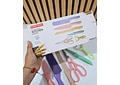 SET DE CUCHILLOS + TIJERAS + PELADOR MULTICOLOR (cajita mediana) MOD# ER-0278 ✂️ 🍴