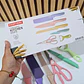 SET DE CUCHILLOS + TIJERAS + PELADOR MULTICOLOR (cajita mediana) MOD# ER-0278 ✂️ 🍴 - Miniatura 3
