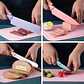 SET DE CUCHILLOS + TIJERAS + PELADOR MULTICOLOR (cajita mediana) MOD# ER-0278 ✂️ 🍴 - Miniatura 5