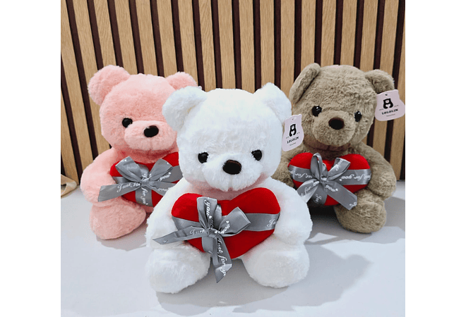 OSO DE PELUCHE CON CORAZÓN MOD# XZWG-23364  ❤️🧸