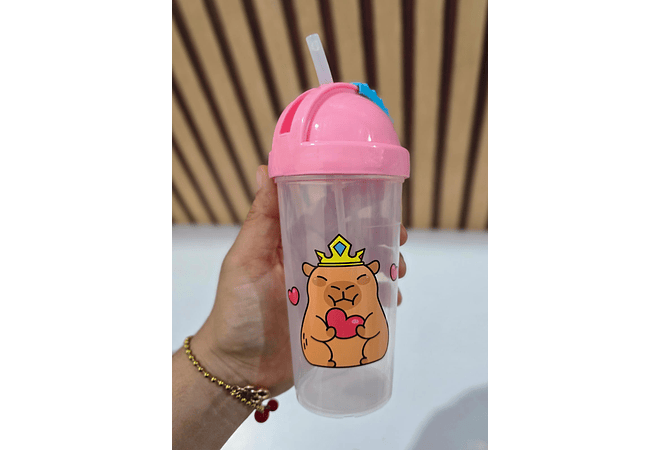 VASITO DISEÑO CAPIBARA DE 300ML (AL AZAR)