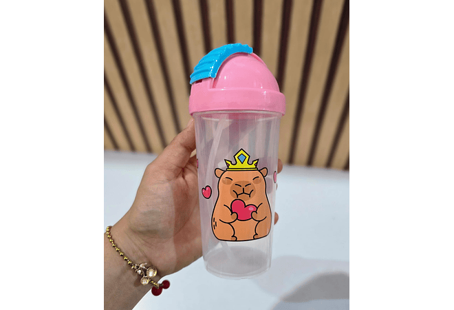 VASITO DISEÑO CAPIBARA DE 300ML (AL AZAR)
