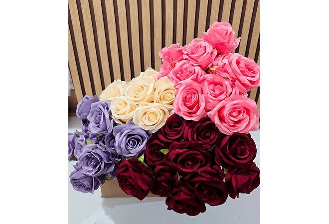 UNA ROSA ARTIFICIAL VARIOS COLORES 🌹💐
