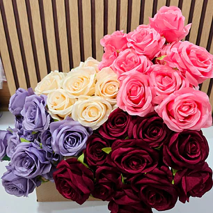 UNA ROSA ARTIFICIAL VARIOS COLORES 🌹💐