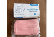 CAJITA CON 50 CUBREBOCAS TTP ROSA  SANWO ADULTO