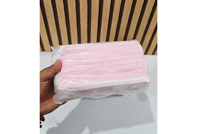 CAJITA CON 50 CUBREBOCAS TTP ROSA  SANWO ADULTO