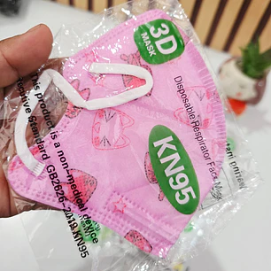 PAQ DE 2 CAJITAS CON 10 CUBREBOCAS INFANTIL ESTAMPADOS  KN95