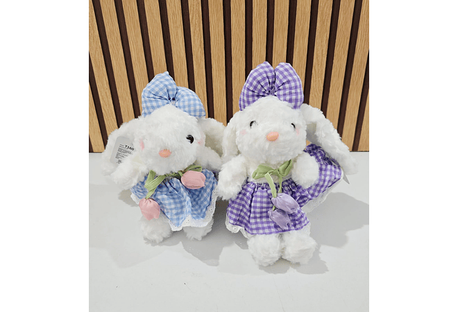 PELUCHE CONEJITA CON VESTIDO 👗 🐰