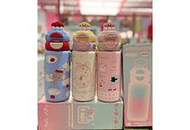 TERMO 550ML KAWAII PREMIUM DE T-BOX CON TAPA NUBECITA 3D MOD# TB2025-5012