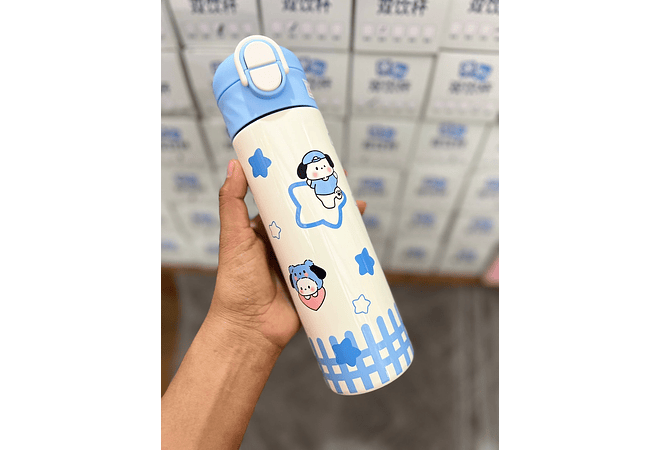 TERMO PREMIUM 500ML KAWAII  CUTE ANIMALITOS DE MOD# Y-010
