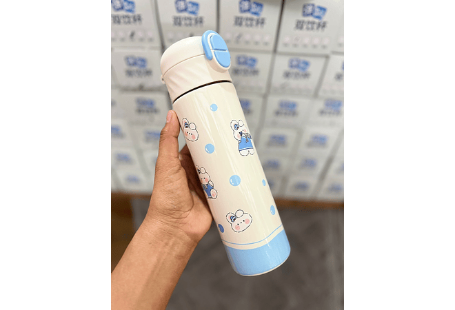 TERMO PREMIUM 500ML KAWAII  CUTE ANIMALITOS DE MOD# Y-010