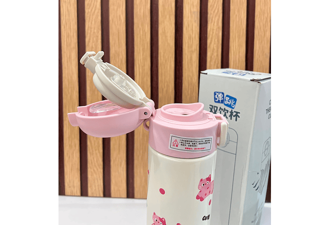 TERMO PREMIUM 500ML KAWAII  CUTE ANIMALITOS DE MOD# Y-010