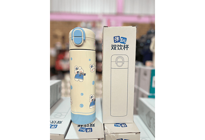 TERMO PREMIUM 500ML KAWAII  CUTE ANIMALITOS DE MOD# Y-010