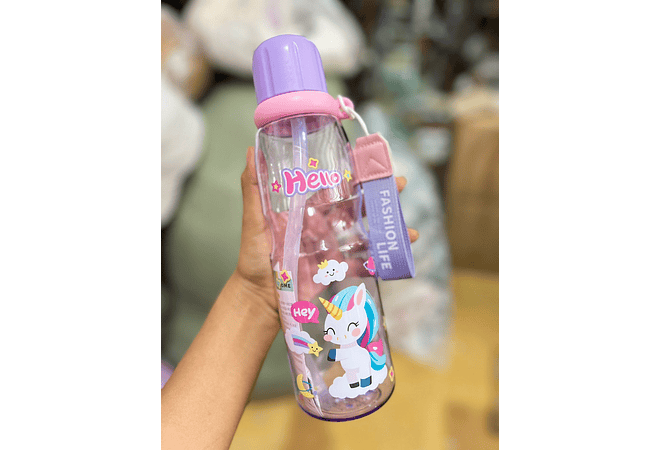 BOTELLA INFANTIL PARA AGUA DE 760ML MOD# LF-2023 (bolsita)