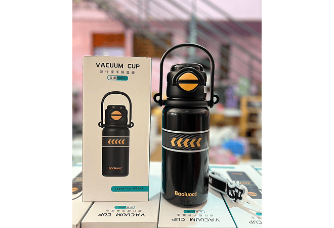 TERMO PREMIUM DE 800ML BAOLUOCC CON CORREA Y ASA DE MANO MOD# BOL-86151