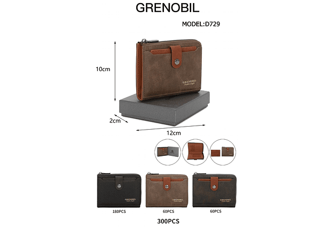 CARTERA GRENOBIL PARA CABALLERO MOD # D729 REINGRESO 