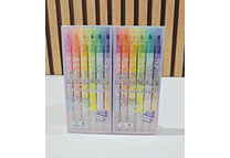 CAJITA CON 6 RESALTADORES CON BORRADOR(RAINBOW) MOD# 985