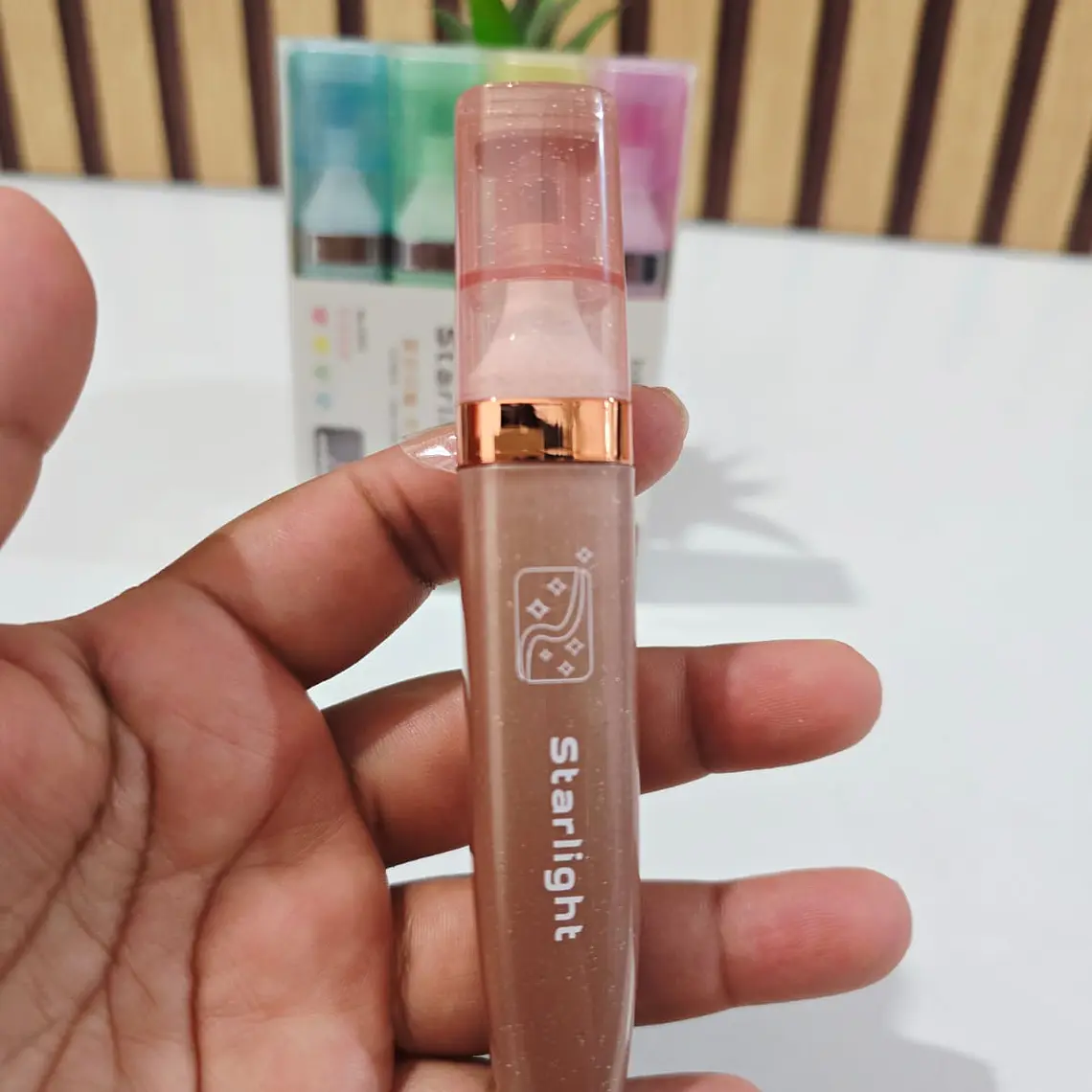 CAJITA CON 4 MARCATEXTOS GLITTER DOBLE PUNTA MOD# 51072 2
