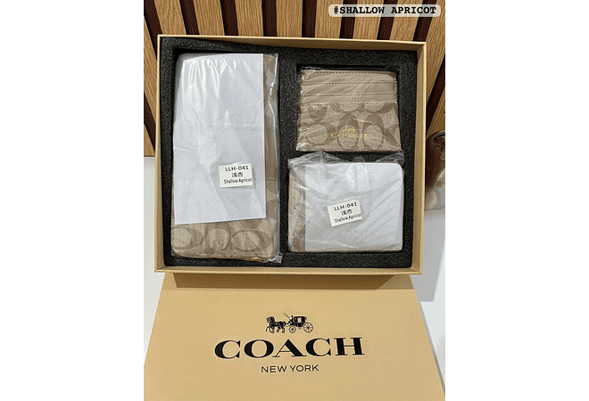 SET DE REGALO CARTERA COACH IMITACIÓN MODELO #LLH-041