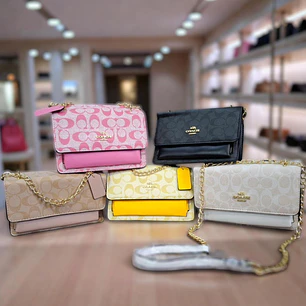 CROSSBODY BAG COACH CON COLGANTE Y CADENA MOD #114 