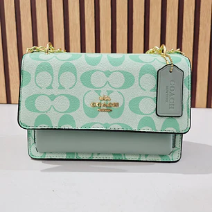 CROSSBODY BAG COACH CON COLGANTE Y CADENA MOD #114 