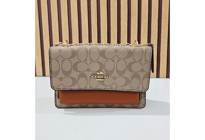 CROSSBODY BAG COACH CON COLGANTE Y CADENA MOD #114 