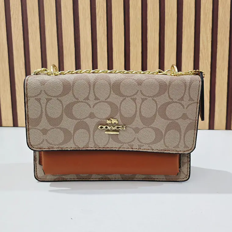 CROSSBODY BAG COACH CON COLGANTE Y CADENA MOD #114  3
