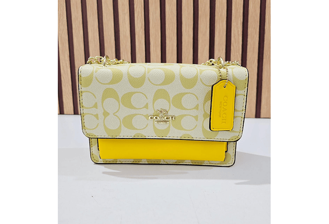 CROSSBODY BAG COACH CON COLGANTE Y CADENA MOD #114 