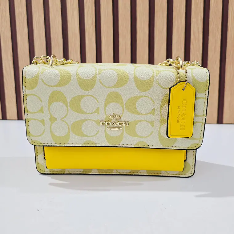 CROSSBODY BAG COACH CON COLGANTE Y CADENA MOD #114  4