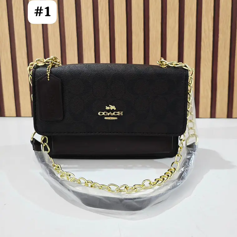 CROSSBODY BAG COACH CON COLGANTE Y CADENA MOD #114  7